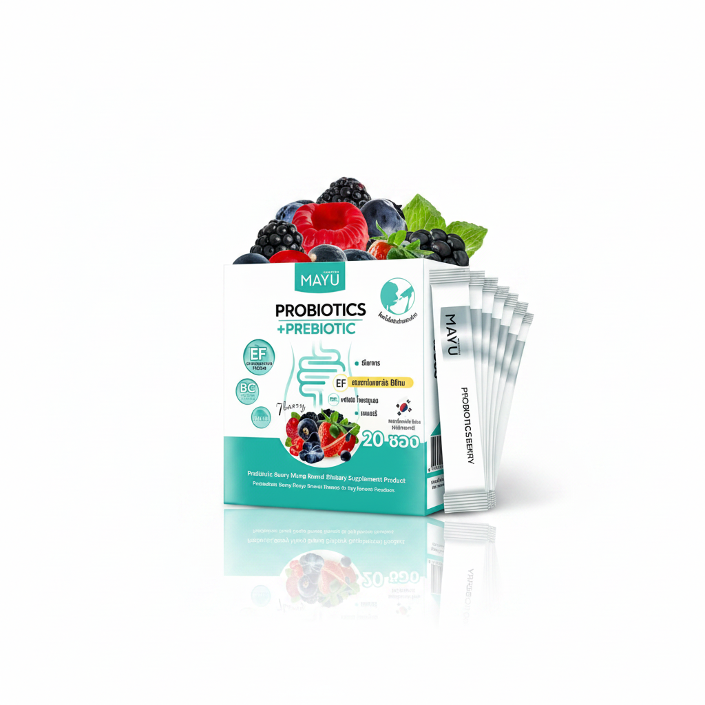 MAYU Probiotics + Prebiotics Supplement box